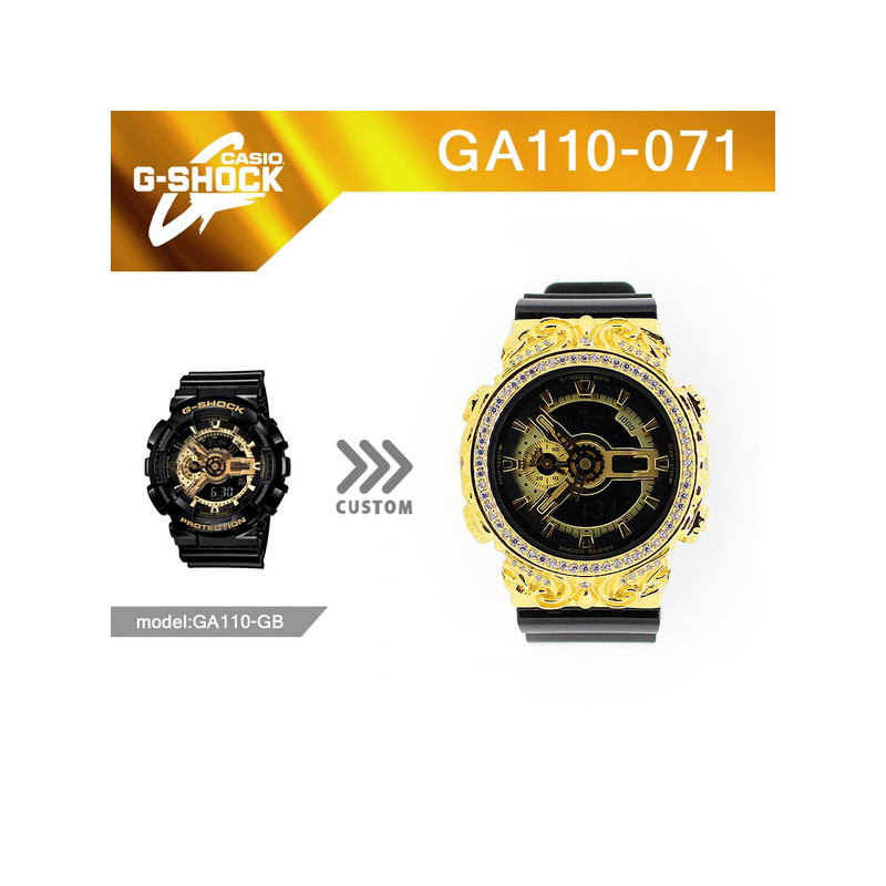 G-SHOCK GA-110GB カスタム電池交換済 龍虎 美品 - 時計