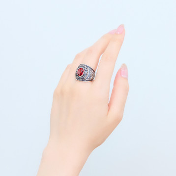 BACKBONE THE BASIS カレッジリング Silver シルバー 925 オニキス｜指輪