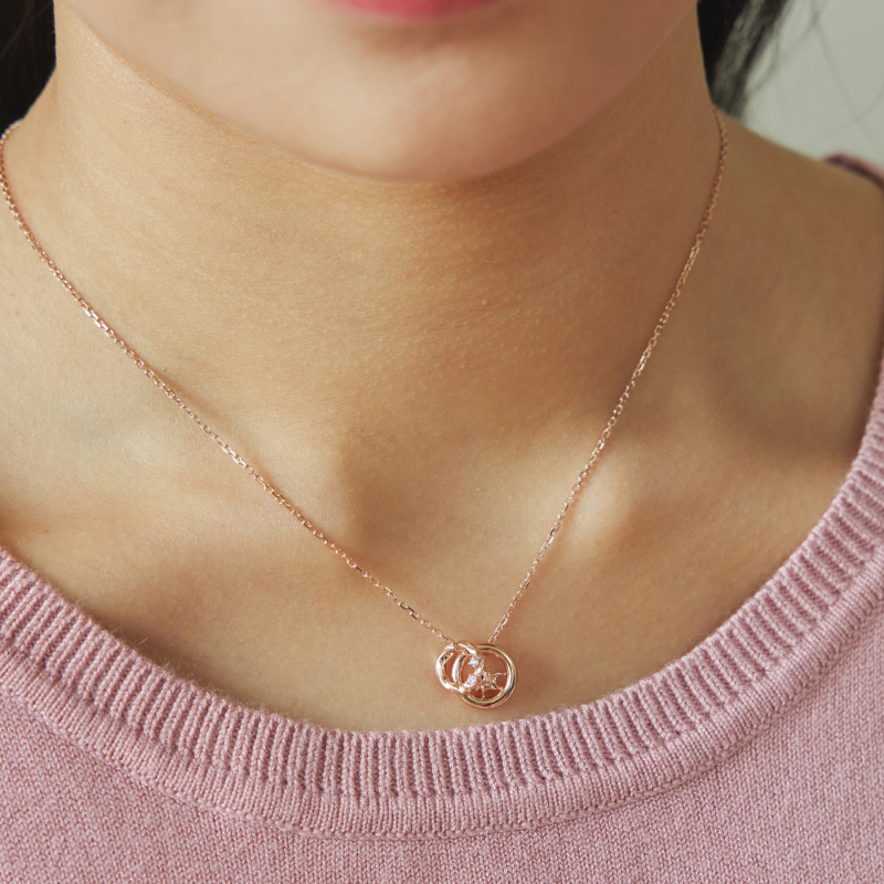 THE KISS◆ネックレス/SV925/GLD/ラプンツェル