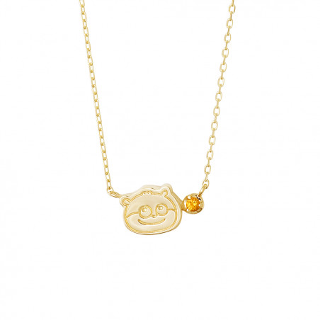 にしむらゆうじ　活動10周年記念　こねずみ　【YG】K10セミオーダーネックレス