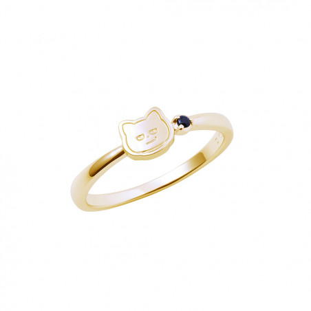 にしむらゆうじ　活動10周年記念　わるめのねこ　【YG】　K10セミオーダーリング